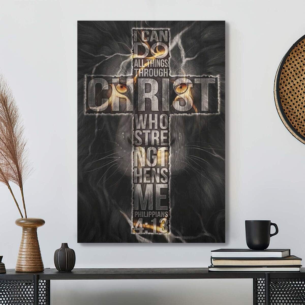 Christian Jesus I Can Do All Thing Through Christ Who Strengthens Me Bible Verse Canvas Print Christian Jesus I Can Do All Thing Through Christ Who Strengthens Me Bible Verse Canvas Print