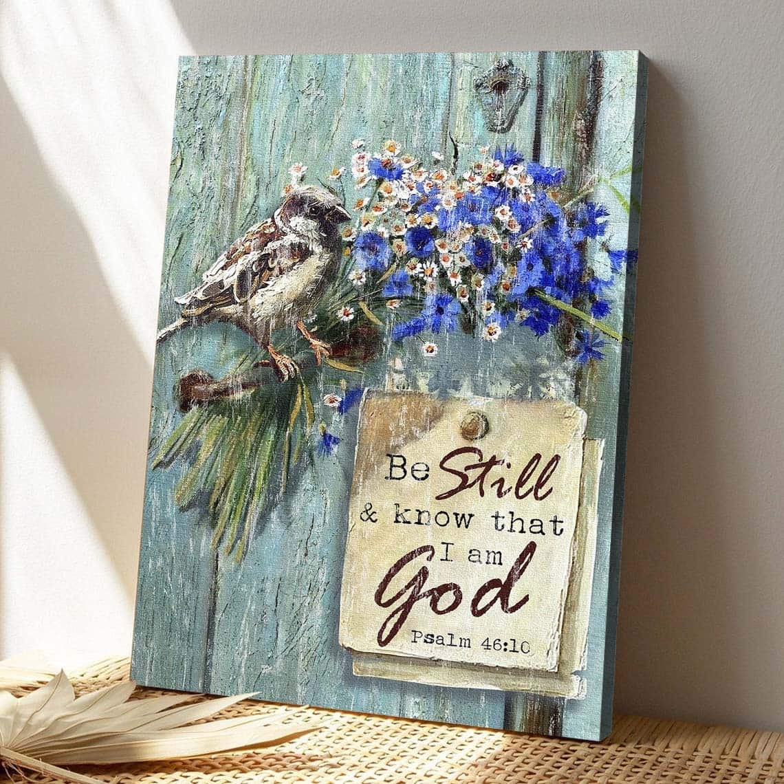 Christian Jesus Know That I Am God Bible Verse Psalm 46:10 Canvas Print Christian Jesus Know That I Am God Bible Verse Psalm 46:10 Canvas Print