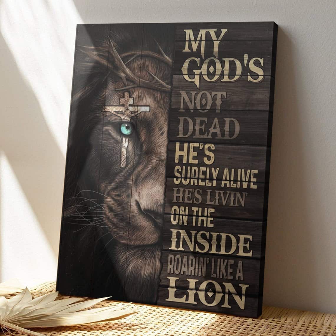 Christian Jesus My Gods Not Dead Bible Verse Canvas Print Christian Jesus My Gods Not Dead Bible Verse Canvas Print
