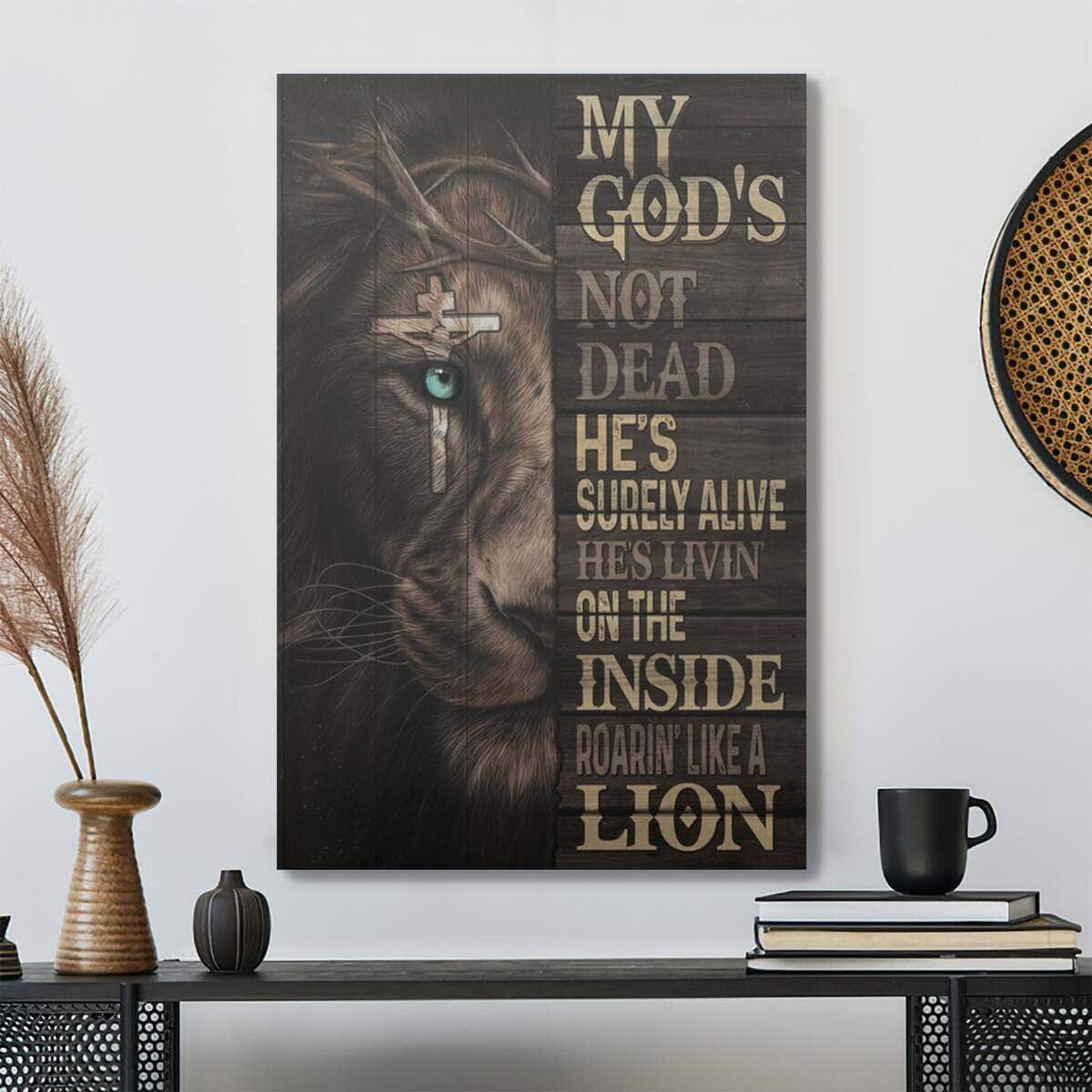 Christian Jesus My Gods Not Dead Bible Verse Canvas Print Christian Jesus My Gods Not Dead Bible Verse Canvas Print