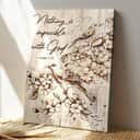 Christian Jesus Nothing Is Impossible With Him Bible Verse Canvas Print