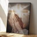 Christian Jesus Pray And Believe Bible Verse Canvas Print