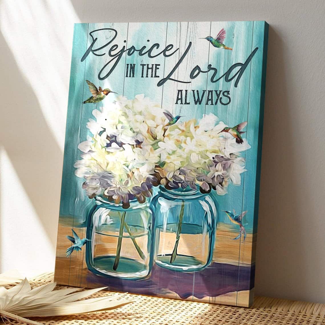 Christian Jesus Rejoice In The Lord Always Bible Verse Canvas Print Christian Jesus Rejoice In The Lord Always Bible Verse Canvas Print