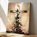 Christian Jesus Sacrificed For Us Bible Verse Canvas Print