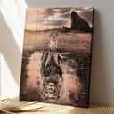 Christian Jesus The Awesome Reflection Bible Verse Canvas Print