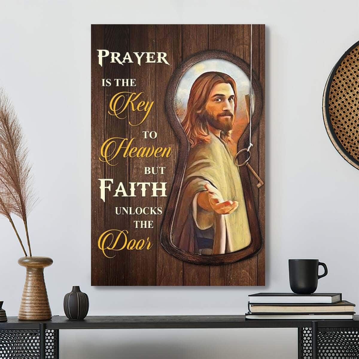 Bible Verse Prayer Is The Key To Heaven Scripture Canvas Print Bible Verse Prayer Is The Key To Heaven Scripture Canvas Print