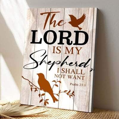 Bible Verse The Lord Is My Shepherd Psalm 231 Scripture Canvas Print