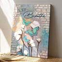 Flower And Butterfly Just Breathe Bible Verse Scripture Canvas Print Flower And Butterfly Just Breathe Bible Verse Scripture Canvas Print