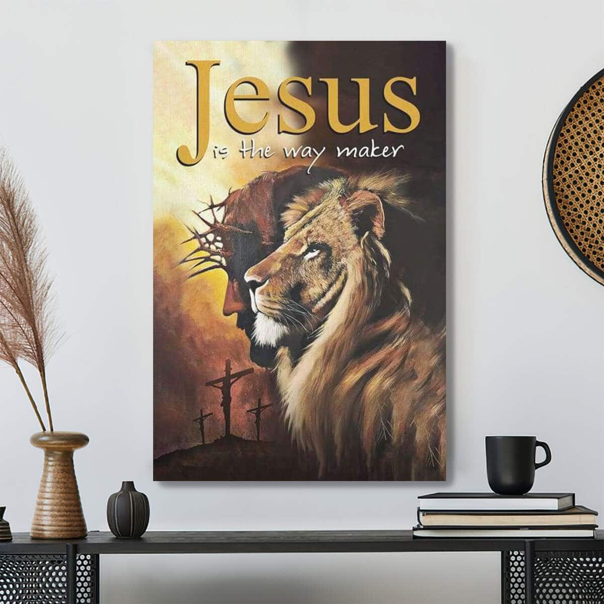 Jesus Is The Way Maker Bible Verse Scripture Canvas Print Jesus Is The Way Maker Bible Verse Scripture Canvas Print