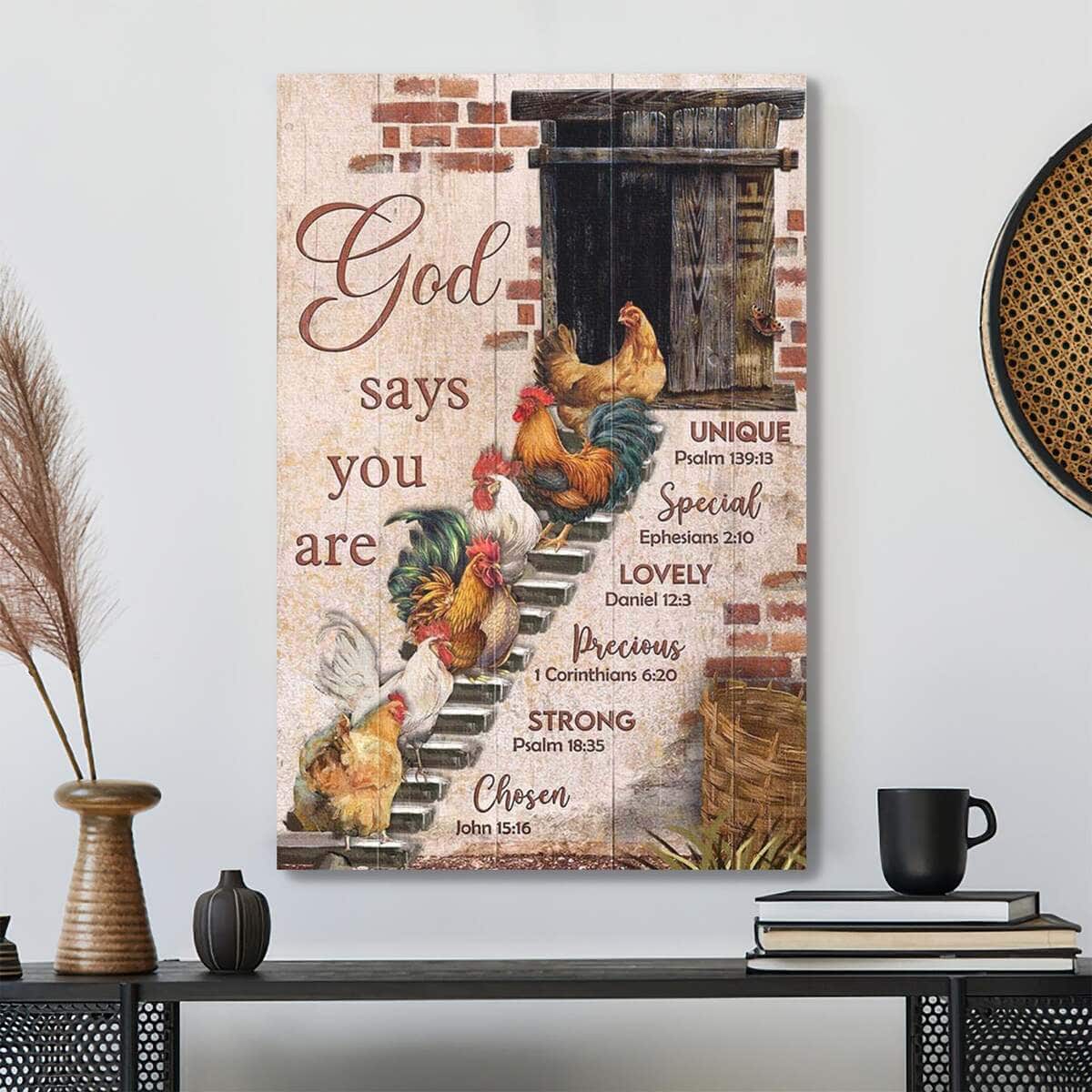 Bible Verse Amazing Flock God Says You Are Canvas Print Bible Verse Amazing Flock God Says You Are Canvas Print