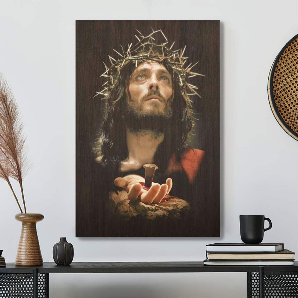 Bible Verse Jesus Crucified Hands Scripture Canvas Print Bible Verse Jesus Crucified Hands Scripture Canvas Print