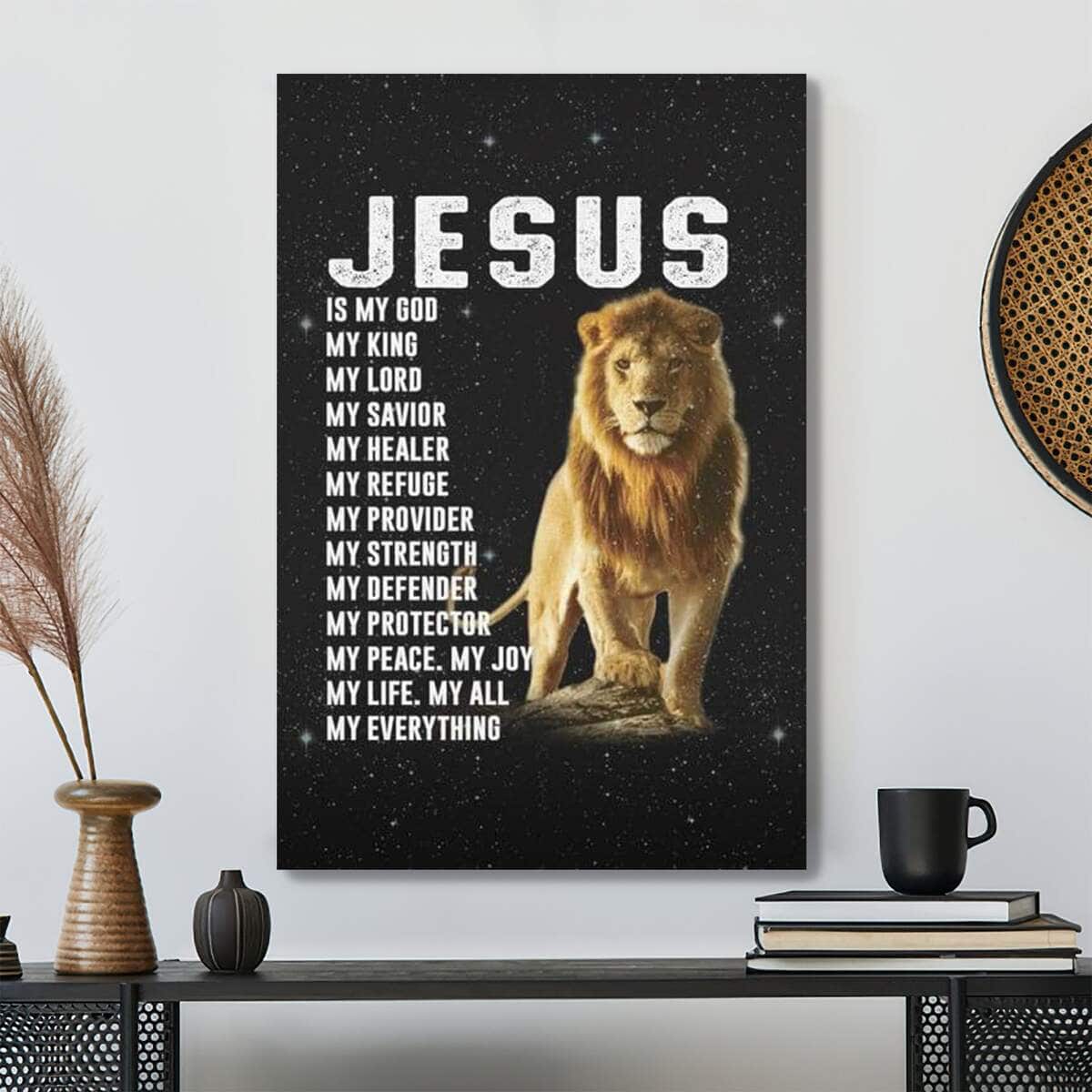 Bible Verse Jesus My God My King My Lord My Savior My Everything Scripture Canvas Print Bible Verse Jesus My God My King My Lord My Savior My Everything Scripture Canvas Print