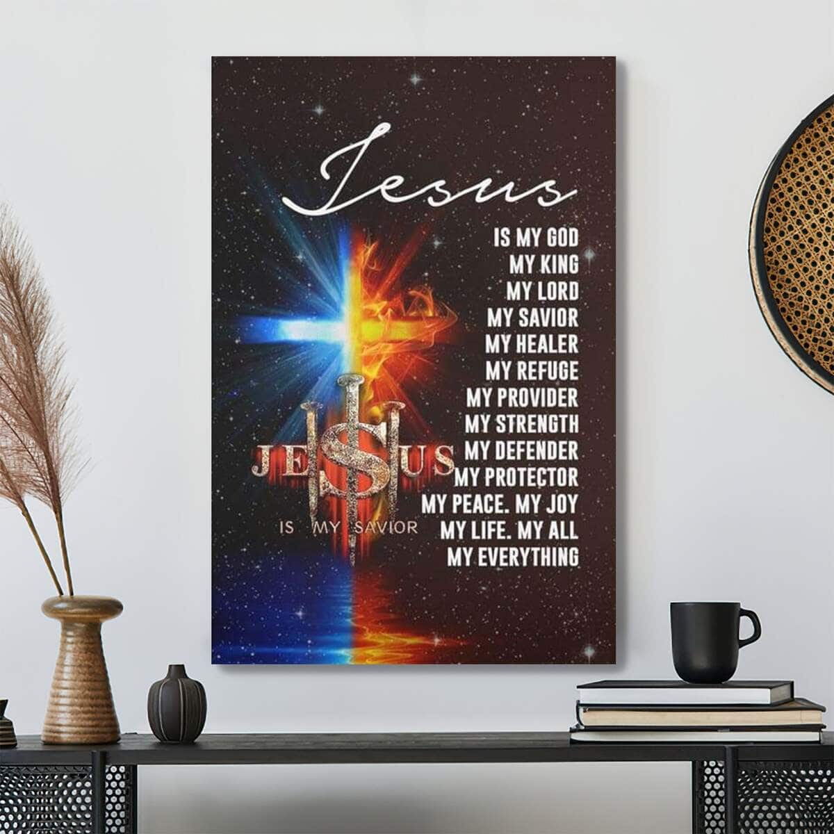 Bible Verse Jesus My Lord My God My King My Everything Scripture Canvas Print Bible Verse Jesus My Lord My God My King My Everything Scripture Canvas Print