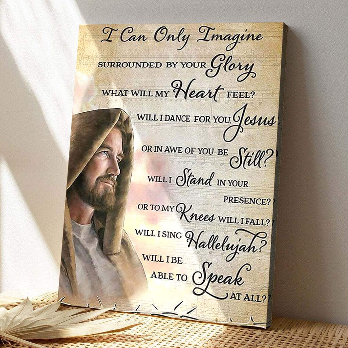 Bible Verse I Can Only Imagine Jesus Scripture Christian Canvas Print