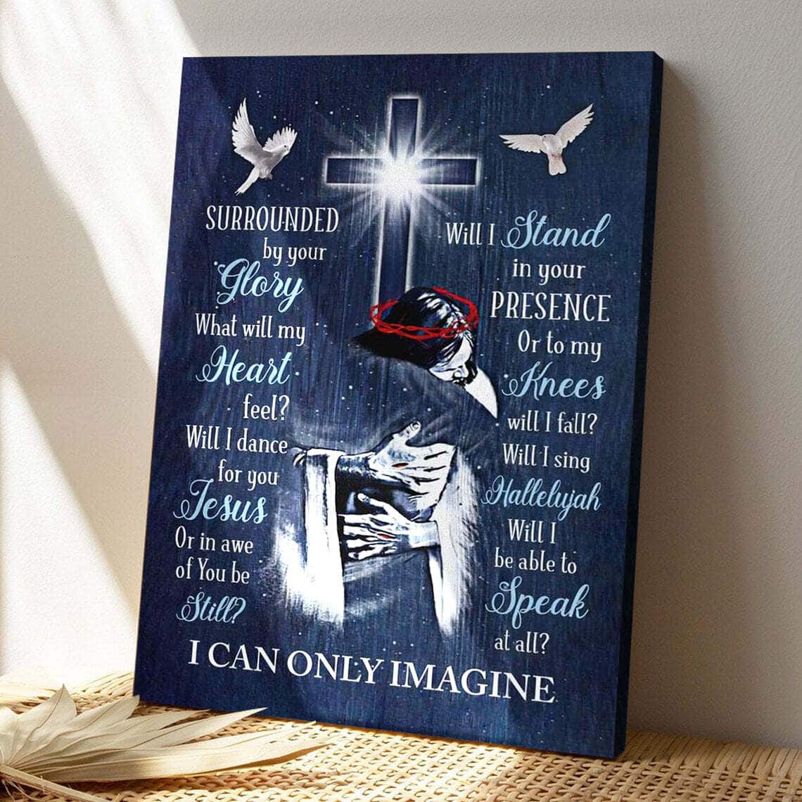 Bible Verse I Can Only Imagine Scripture Christian Canvas Print