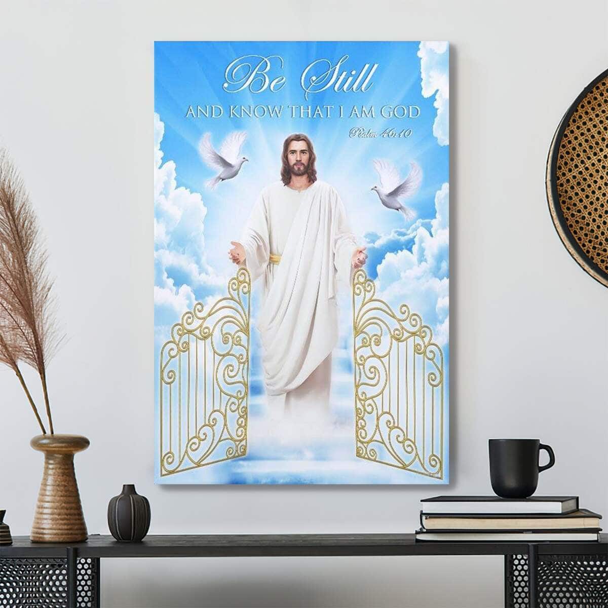 Bible Verse Be Still And Know That I Am God Canvas Print Bible Verse Be Still And Know That I Am God Canvas Print