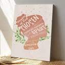 Bible Verse Daughter Of God Chosen And Treasured Scripture Canvas Print Bible Verse Daughter Of God Chosen And Treasured Scripture Canvas Print