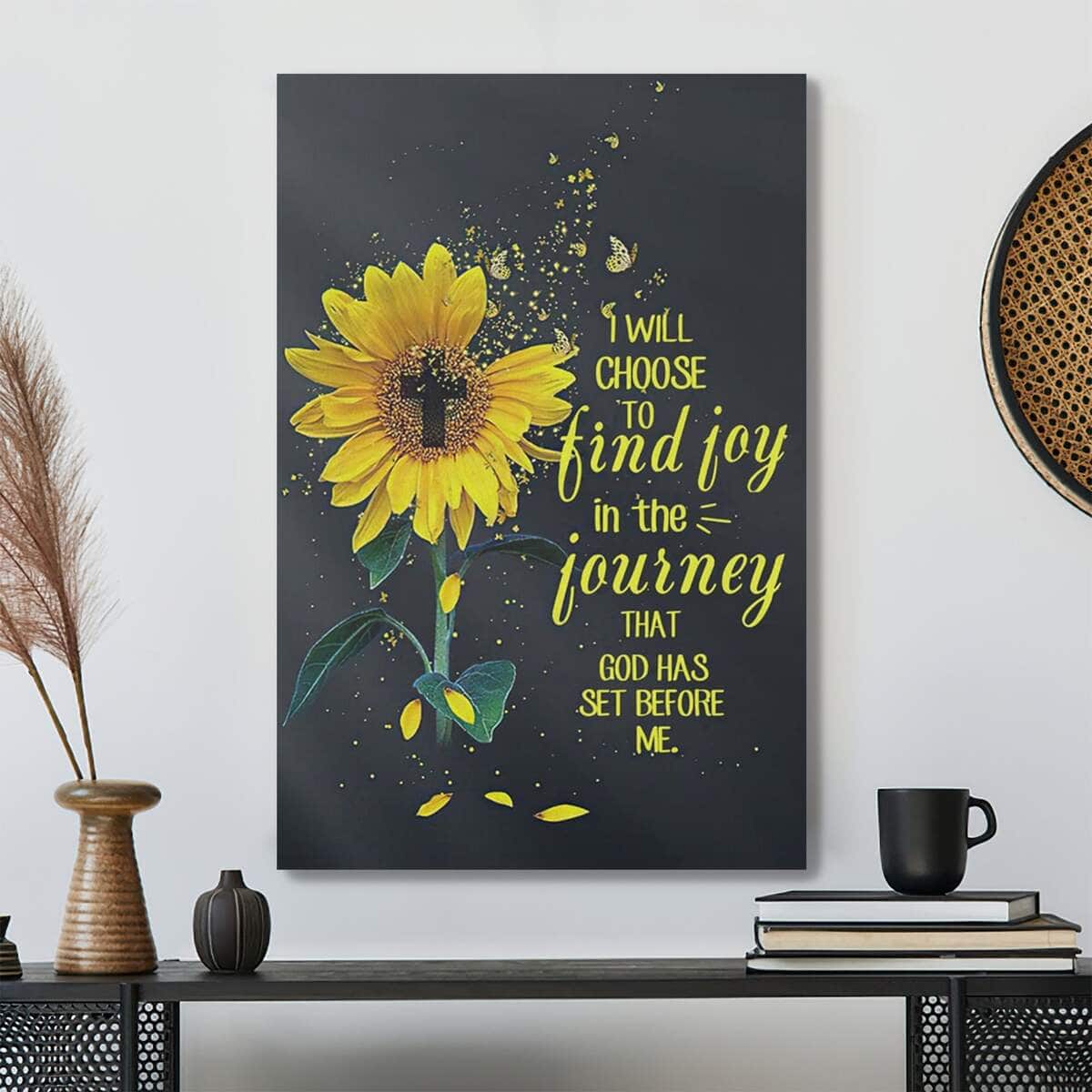 Bible Verse Choose To Find Joy In The Journey Christian Scripture Canvas Print Bible Verse Choose To Find Joy In The Journey Christian Scripture Canvas Print