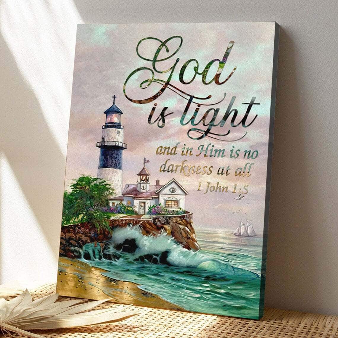 Bible Verse God Is Light 1 John 15 Kjv Scripture Canvas Print Bible Verse God Is Light 1 John 15 Kjv Scripture Canvas Print