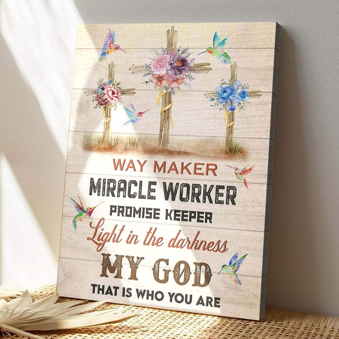 Bible Verse Way Maker Lyrics Three Cross Scripture Canvas Print Bible Verse Way Maker Lyrics Three Cross Scripture Canvas Print