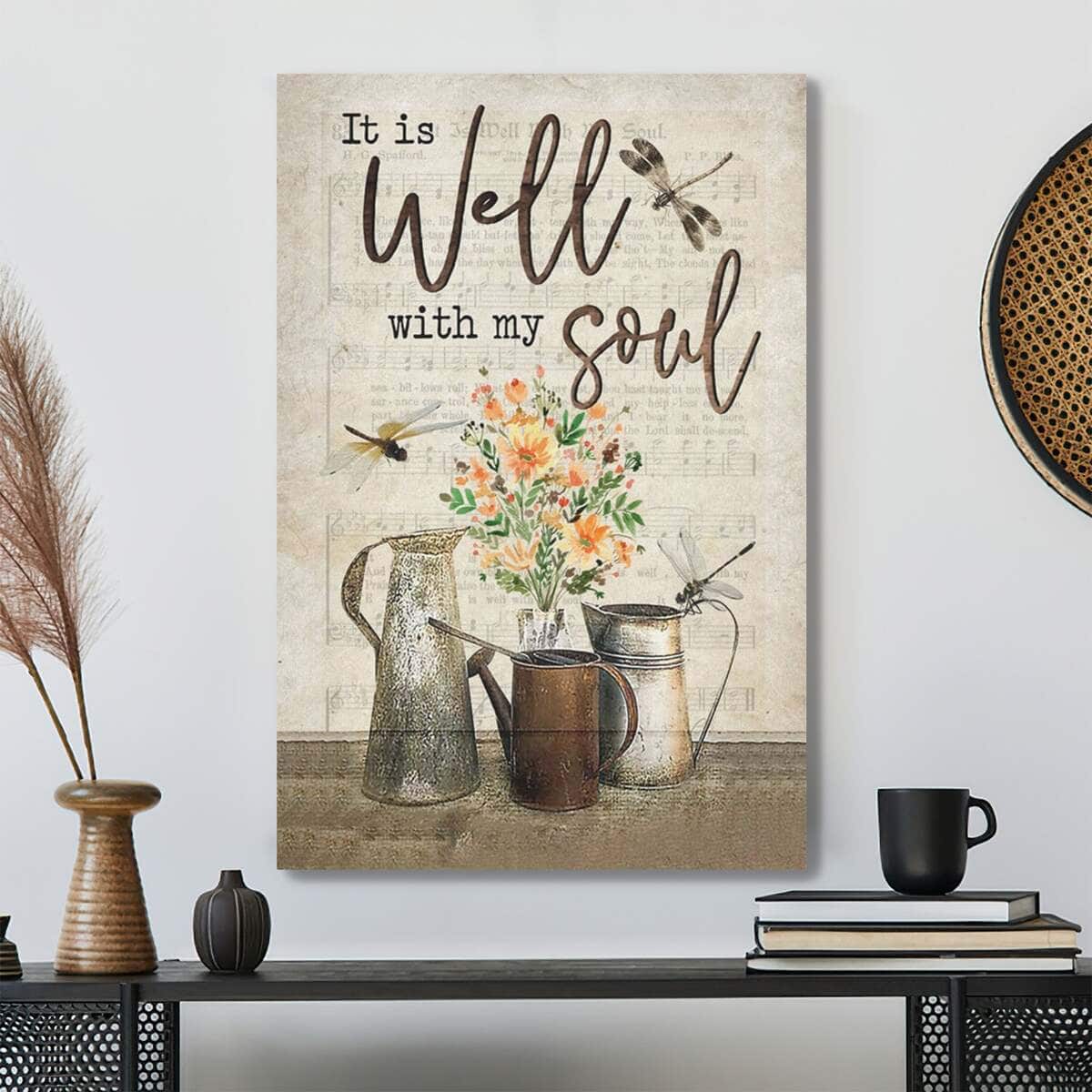 Bible Verse It Well With My Soul Scripture Canvas Print Bible Verse It Well With My Soul Scripture Canvas Print
