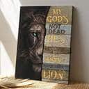 Bible Verse My Gods Not Dead Scripture Canvas Print