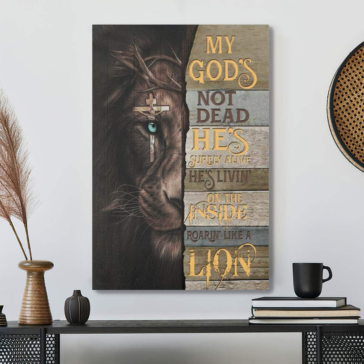 Bible Verse My Gods Not Dead Scripture Canvas Print Bible Verse My Gods Not Dead Scripture Canvas Print