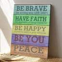 Bible Verse Be Brave Scripture Canvas Print Bible Verse Be Brave Scripture Canvas Print