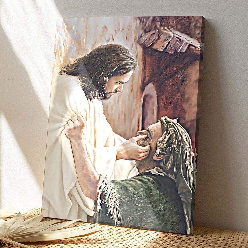 God Will Wipe Away The Tears Jesus Christian Gift For Christian Canvas Print God Will Wipe Away The Tears Jesus Christian Gift For Christian Canvas Print