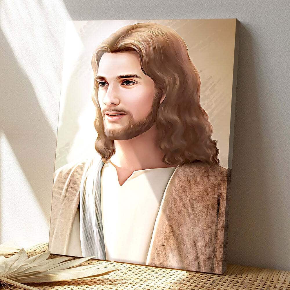 Christian Gift Canvas Print Jesus Painting Scripture
