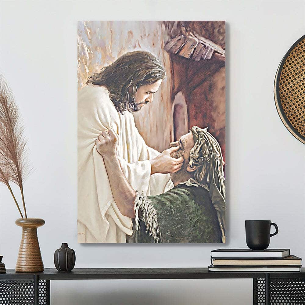 God Will Wipe Away The Tears Jesus Christian Gift For Christian Canvas Print God Will Wipe Away The Tears Jesus Christian Gift For Christian Canvas Print