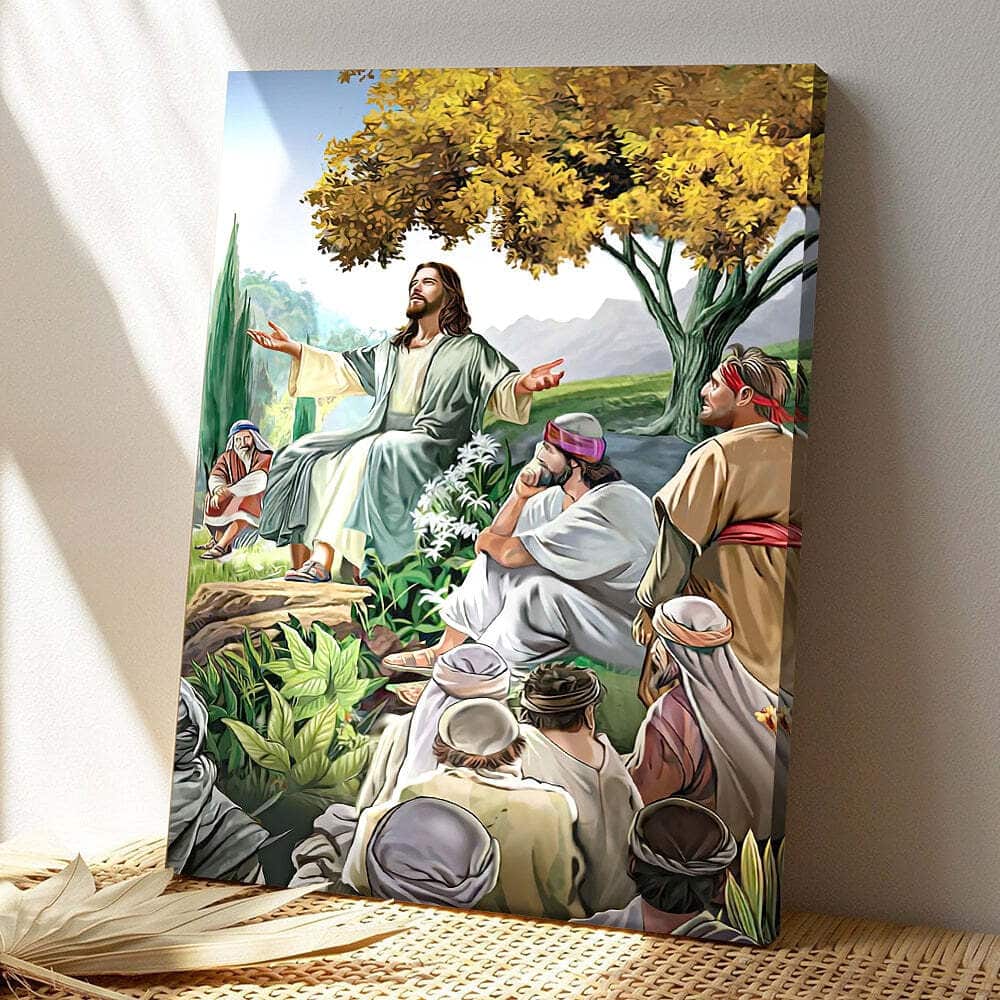 The Teachings Of Jesus Christ Jesus Christian Gift For Christian Canvas Print