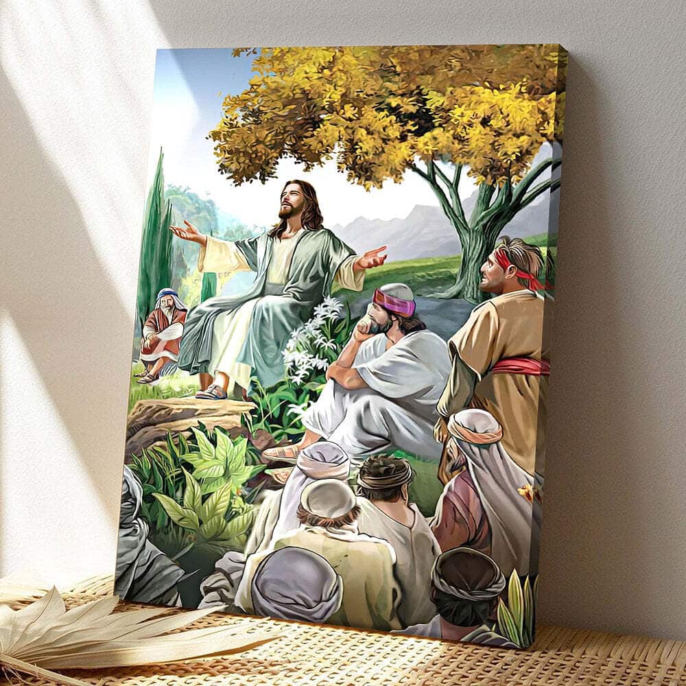 The Teachings Of Jesus Christ Jesus Christian Gift For Christian Canvas Print The Teachings Of Jesus Christ Jesus Christian Gift For Christian Canvas Print