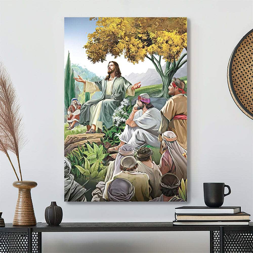 The Teachings Of Jesus Christ Jesus Christian Gift For Christian Canvas Print The Teachings Of Jesus Christ Jesus Christian Gift For Christian Canvas Print