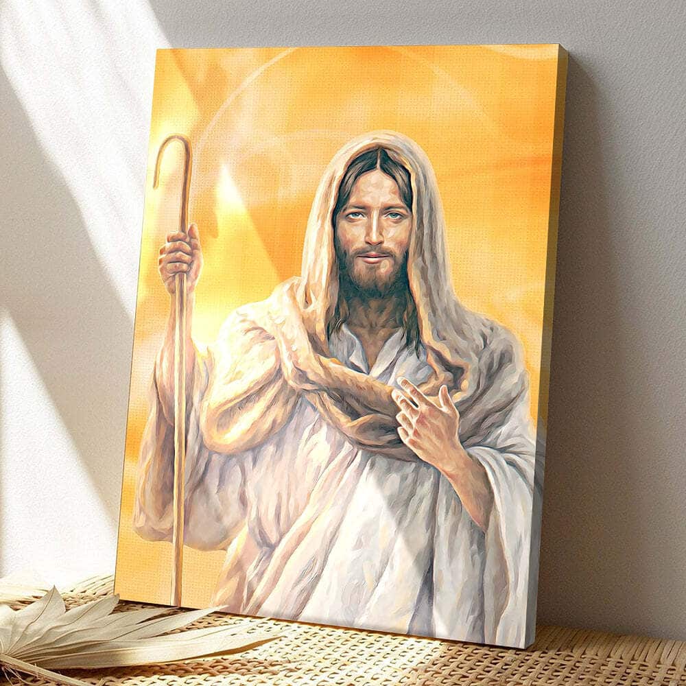 Christian Gift Jesus Painting Jesus Faith Religious Canvas Print
