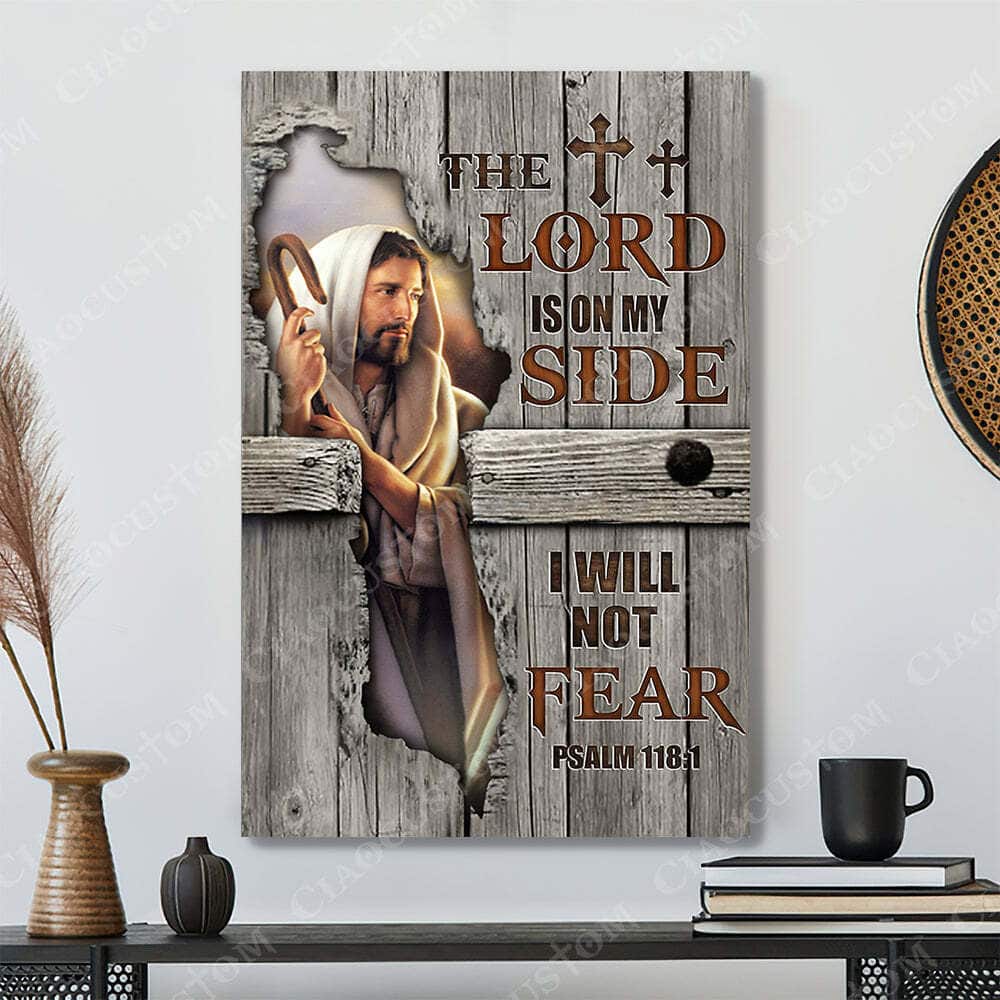 The Lord Is On My Side Faith Christian Gift Jesus Bible Verse Scripture Canvas Print The Lord Is On My Side Faith Christian Gift Jesus Bible Verse Scripture Canvas Print
