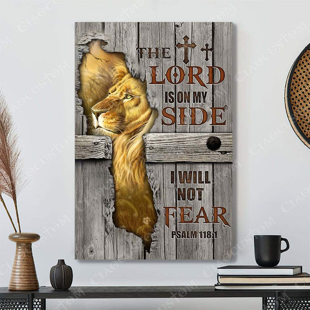 The Lord Is On My Side Canvas Print Christian Gift Jesus Bible Verse Scripture Faith The Lord Is On My Side Canvas Print Christian Gift Jesus Bible Verse Scripture Faith