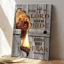 The Lord Is On My Side Lion Roar Christian Gift Jesus Bible Verse Scripture Canvas Print The Lord Is On My Side Lion Roar Christian Gift Jesus Bible Verse Scripture Canvas Print