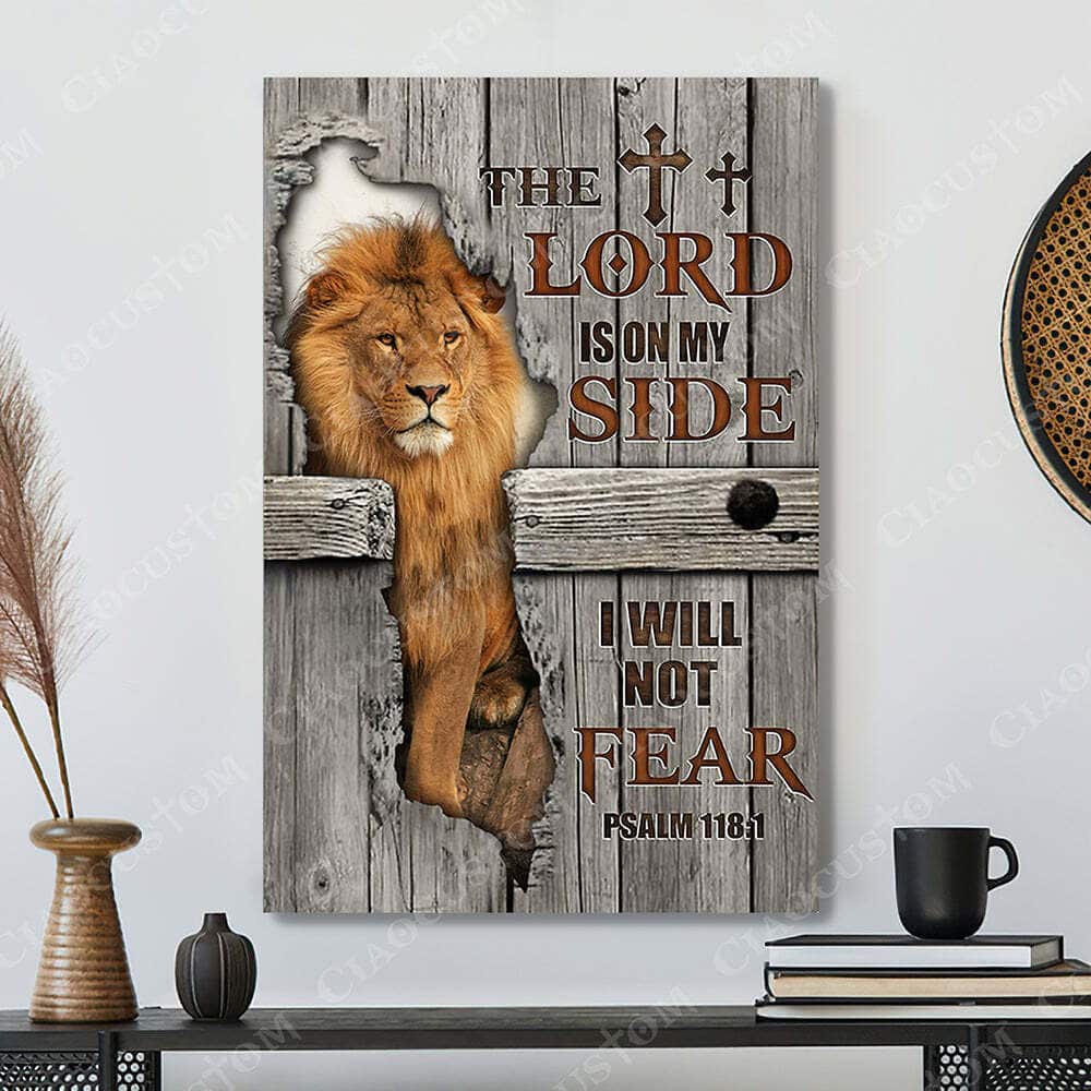 The Lord Is On My Side Christian Gift Jesus Bible Verse Scripture Faith Religious Canvas Print The Lord Is On My Side Christian Gift Jesus Bible Verse Scripture Faith Religious Canvas Print