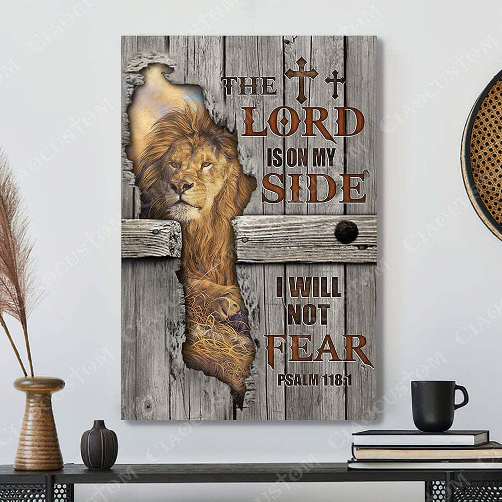 Christian Gift Faith The Lord Is On My Side 7 Jesus Bible Verse Scripture Canvas Print Christian Gift Faith The Lord Is On My Side 7 Jesus Bible Verse Scripture Canvas Print