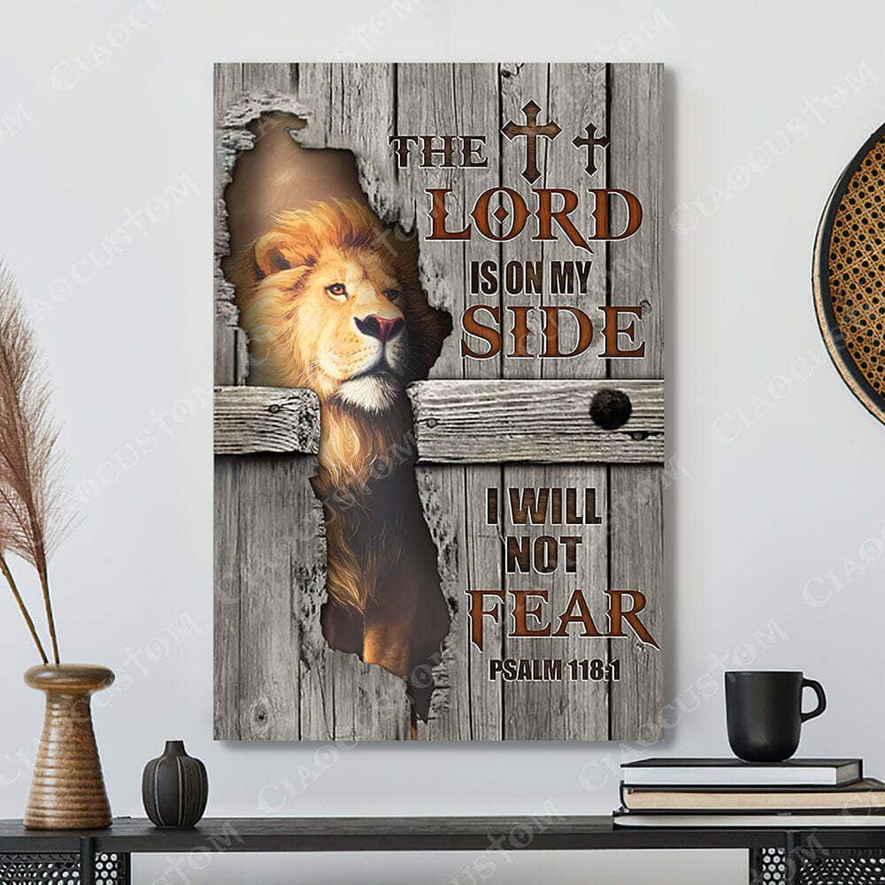 The Lord Is On My Side Jesus Christian Gift Bible Verse Scripture Canvas Print The Lord Is On My Side Jesus Christian Gift Bible Verse Scripture Canvas Print