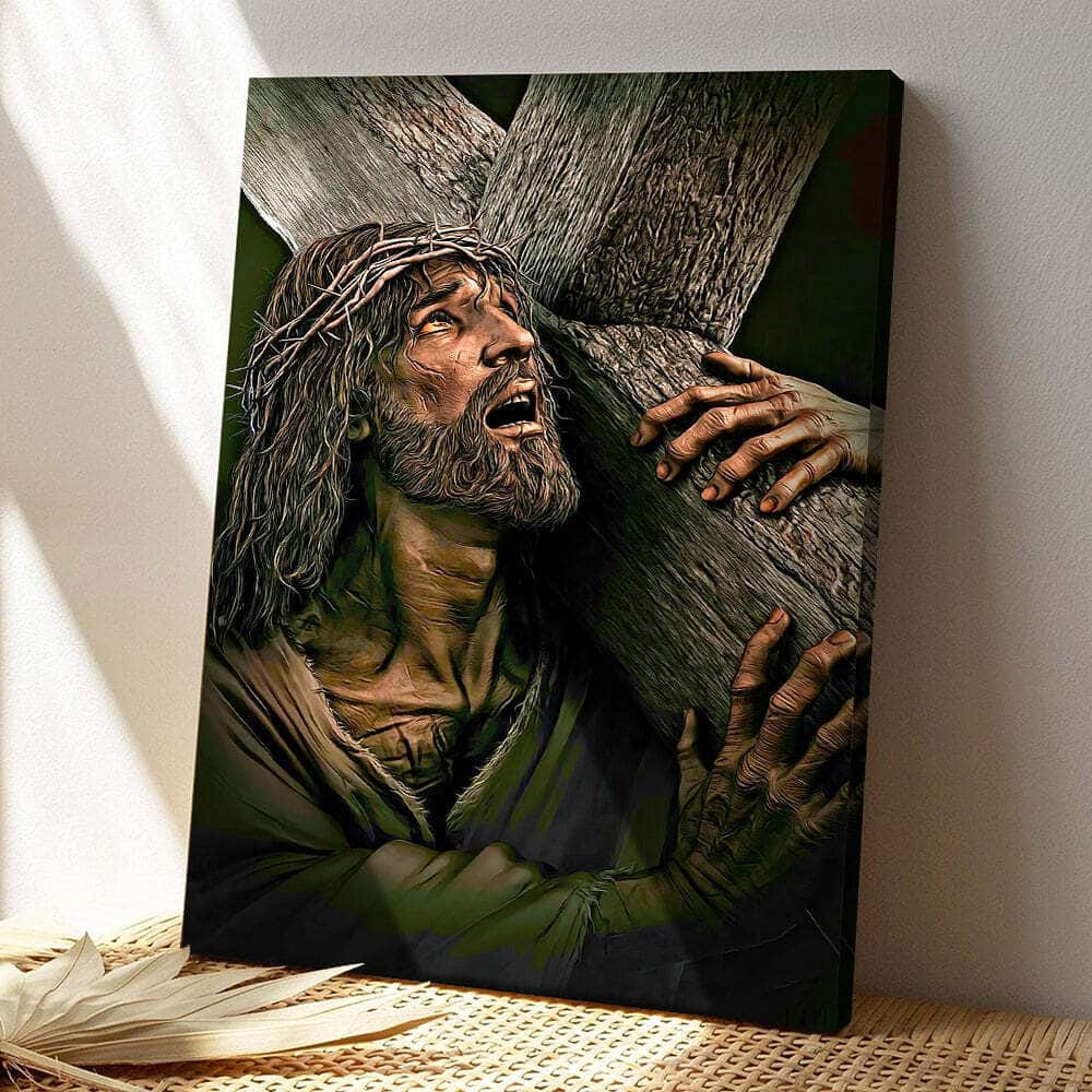 Jesus Christ Jesus Painting Jesus Bible Verse Scripture Canvas Print