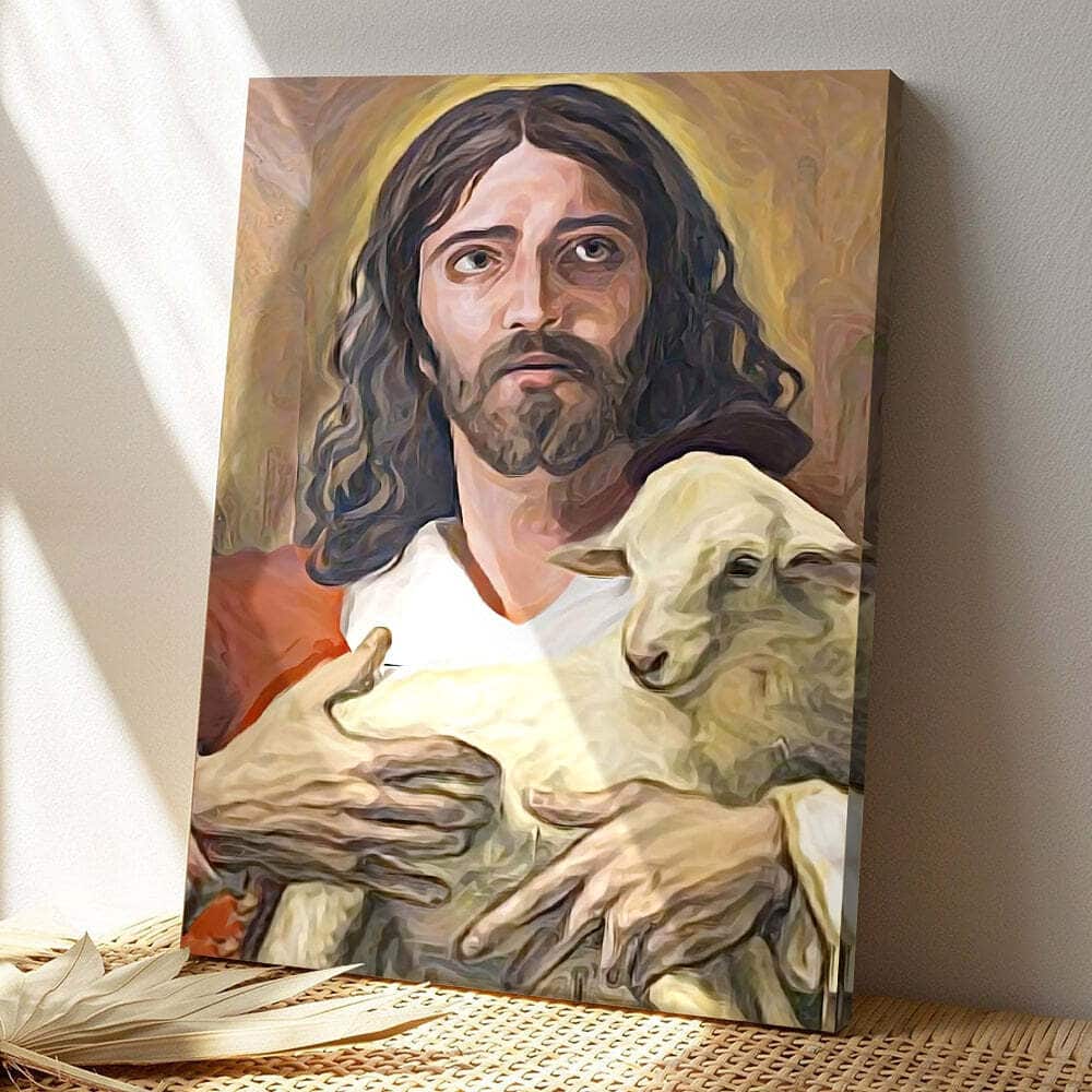 Jesus Painting Jesus Bible Verse Scripture Christian Canvas Print