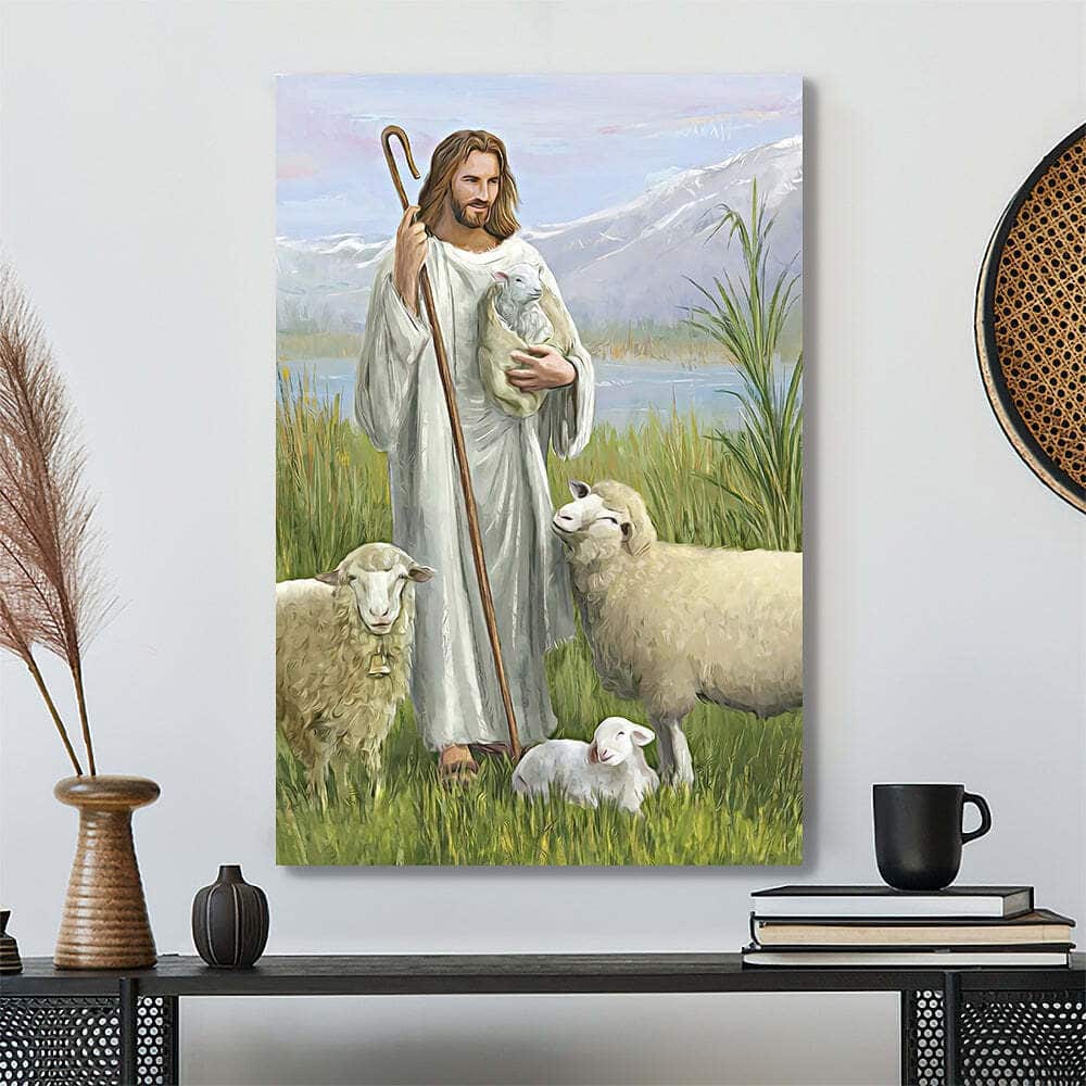 Jesus Painting With Lambs Religious Jesus Christ Jesus Bible Verse Scripture Canvas Print Jesus Painting With Lambs Religious Jesus Christ Jesus Bible Verse Scripture Canvas Print