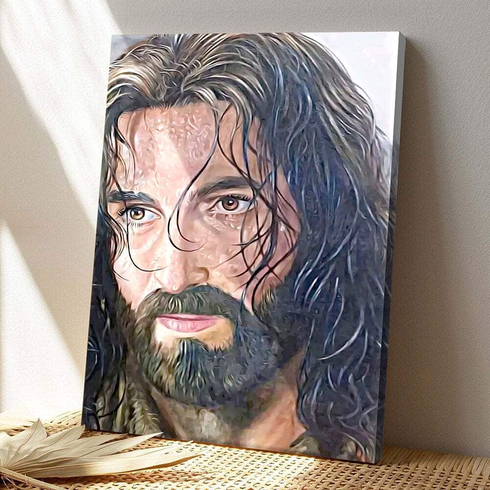 Jesus Portrait Painting Jesus Christ Jesus Bible Verse Scripture Canvas Print