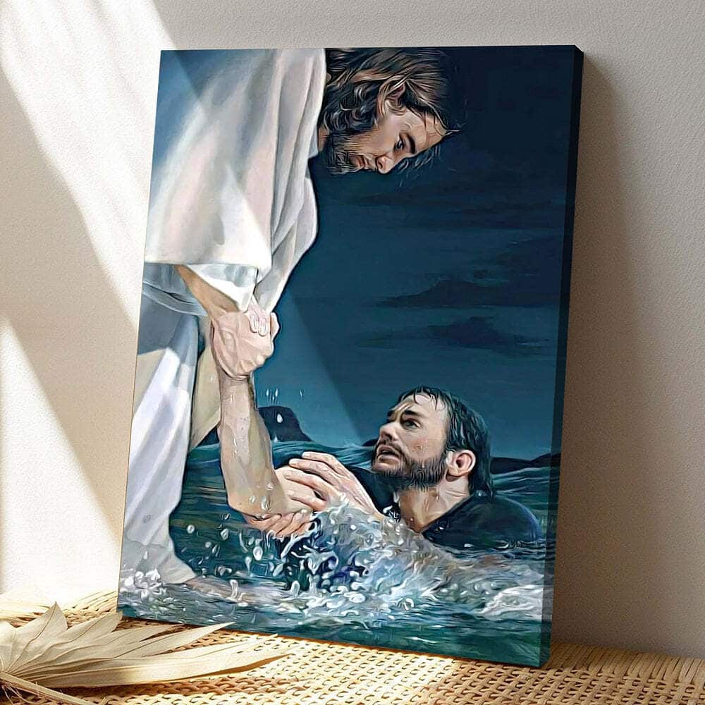 Jesus Saves Painting Jesus Christ Jesus Bible Verse Scripture Canvas Print