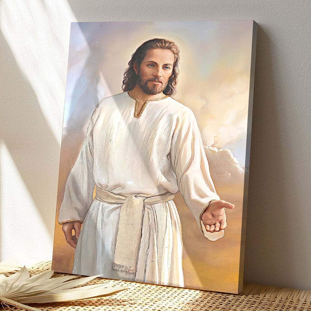 Christian Jesus Faith Painting Jesus Christ Jesus Bible Verse Scripture Canvas Print