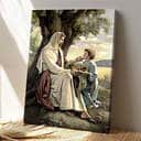 Christian Jesus Painting Jesus Christ Jesus Bible Verse Scripture Canvas Print