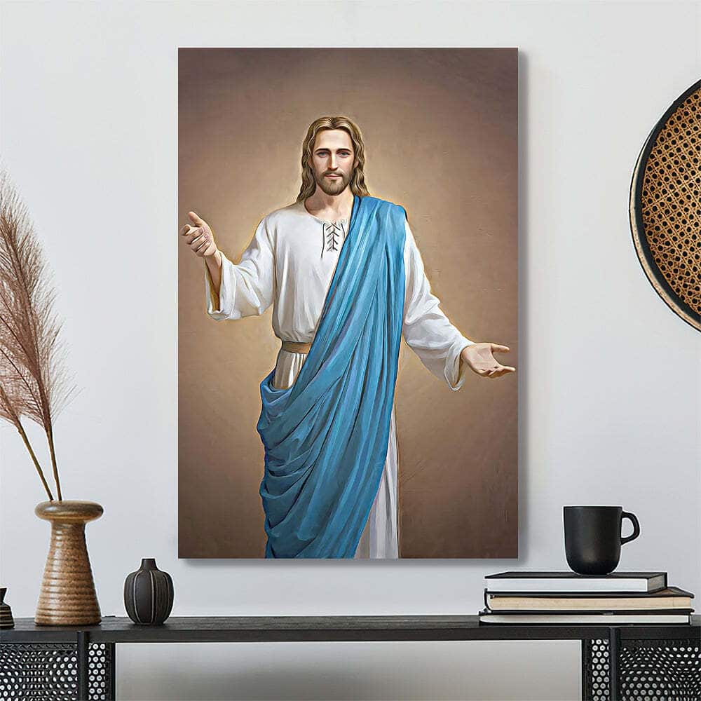 Christian Jesus Portrait Painting Jesus Christ Jesus Bible Verse Scripture Canvas Print Christian Jesus Portrait Painting Jesus Christ Jesus Bible Verse Scripture Canvas Print