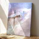 Jesus Cross Painting Jesus Christ Jesus Bible Verse Scripture Canvas Print